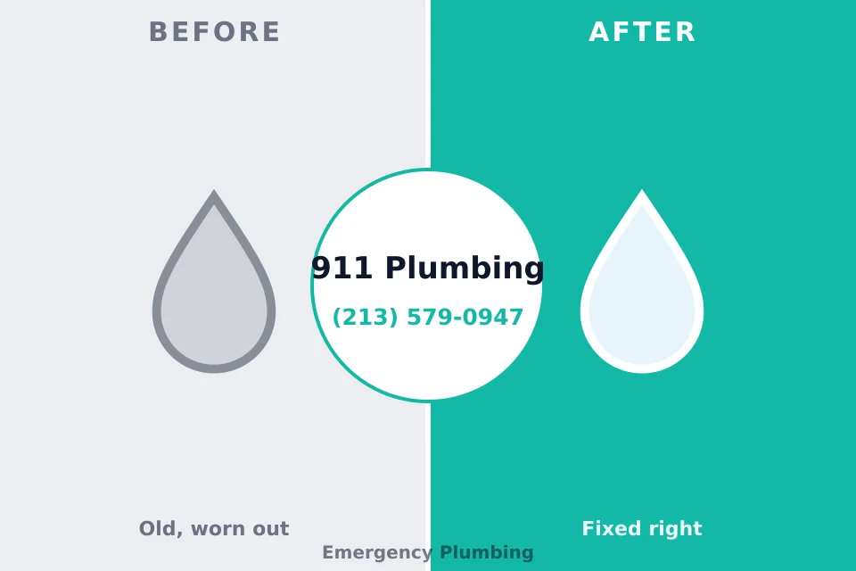 Before and after: plumbing repair Pelican Rapids, MN